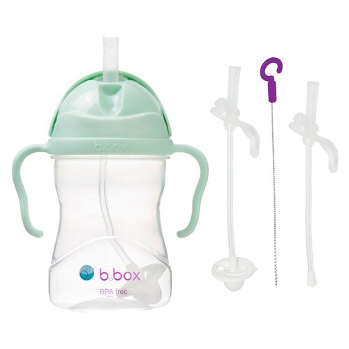 Butelka B.BOX BB00520 Pistacjowy + Słomka B.BOX BB00525 (2 sztuki)