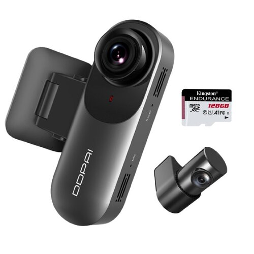 Wideorejestrator DDPAI Mola N3 Pro Czarny + Karta pamięci KINGSTON Endurance microSDXC 128GB