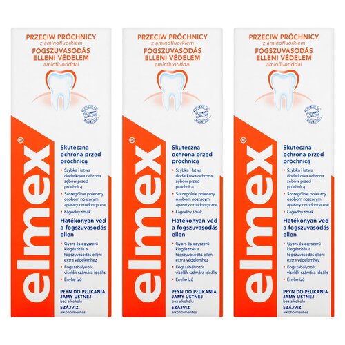 Płyn do płukania jamy ustnej ELMEX Classic 3 x 400 ml