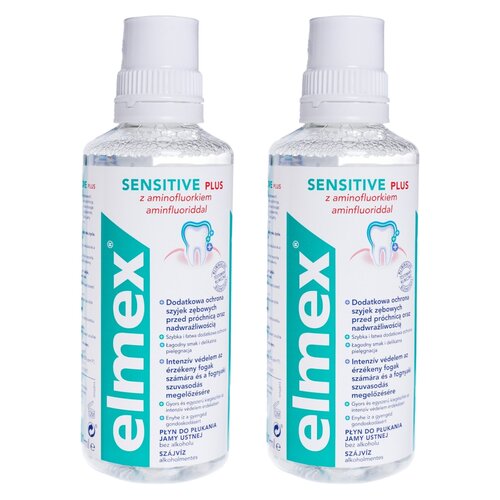 Płyn do płukania jamy ustnej ELMEX Sensitive Plus 2 x 400 ml