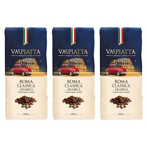 Kawa ziarnista VASPIATTA Roma Classica 3 x 1 kg