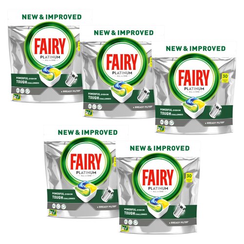 Kapsułki do zmywarek FAIRY Platinum All in One Lemon - 150 szt.