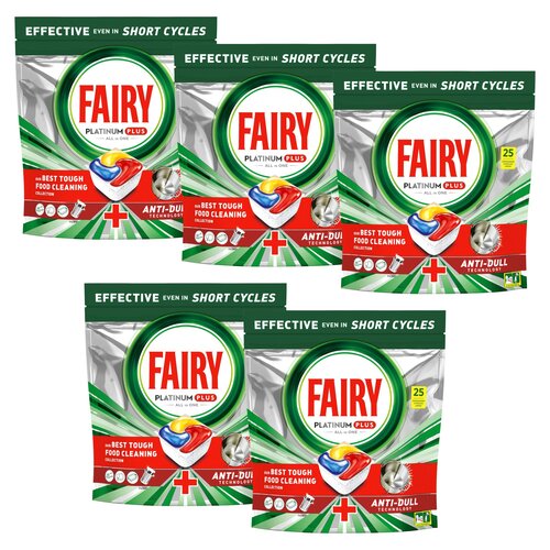 Kapsułki do zmywarek FAIRY Platinum Plus All in One Lemon - 125 szt.