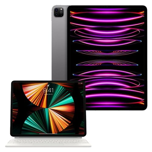 Tablet APPLE iPad Pro 12.9" 6 gen. 128 GB 5G Wi-Fi Gwiezdna szarość + Etui na iPad Pro APPLE Magic Keyboard Biały Klawiatura