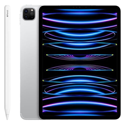 Tablet APPLE iPad Pro 11" 4 gen. 128GB 5G Wi-Fi Srebrny + Rysik APPLE (2. gen) MU8F2ZM/A