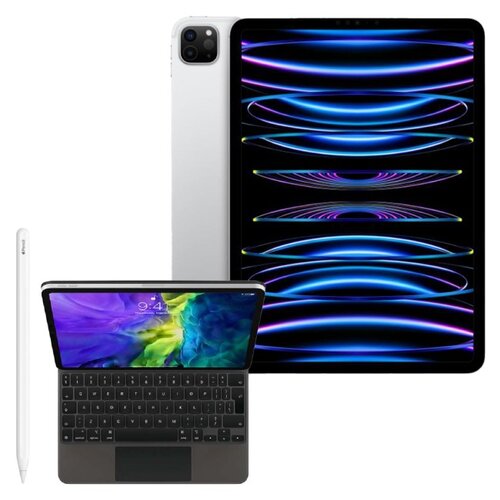 Tablet APPLE iPad Pro 11 4 gen. 128GB 5G Wi-Fi Srebrny + Etui na iPad Air / iPad Pro APPLE Magic Keyboard + Rysik APPLE (2. gen) MU8F2ZM/A