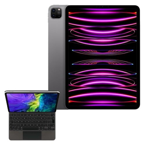 Tablet APPLE iPad Pro 11" 4 gen. 128GB Wi-Fi Gwiezdna szarość + Etui na iPad Air / iPad Pro APPLE Magic Keyboard Grafitowy Klawiatura