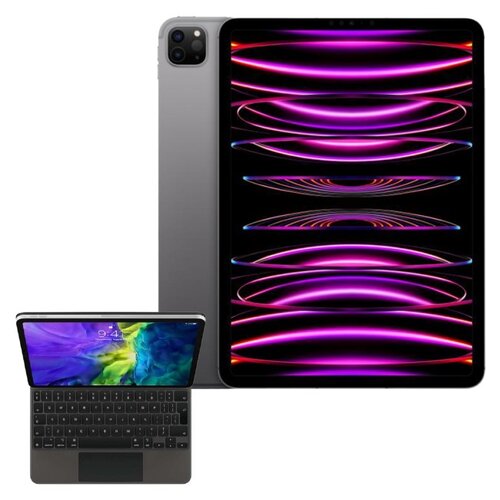 Tablet APPLE iPad Pro 11" 4 gen. 512GB 5G Wi-Fi Gwiezdna szarość + Etui na iPad Air / iPad Pro APPLE Magic Keyboard Grafitowy Klawiatura