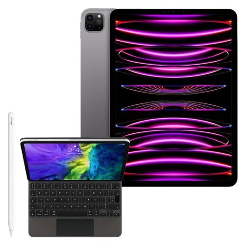 Tablet APPLE iPad Pro 11 4 gen. 512GB Wi-Fi Gwiezdna szarość + Etui na iPad Air / iPad Pro APPLE Magic Keyboard + Rysik APPLE (2. gen) MU8F2ZM/A