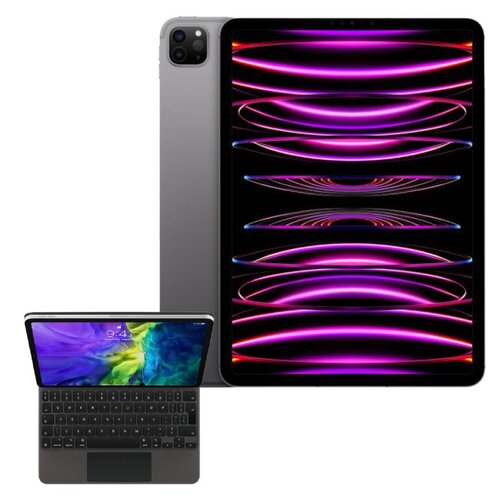 Tablet APPLE iPad Pro 11" 4 gen. 1TB 5G Wi-Fi Gwiezdna szarość + Etui na iPad Air / iPad Pro APPLE Magic Keyboard Grafitowy Klawiatura