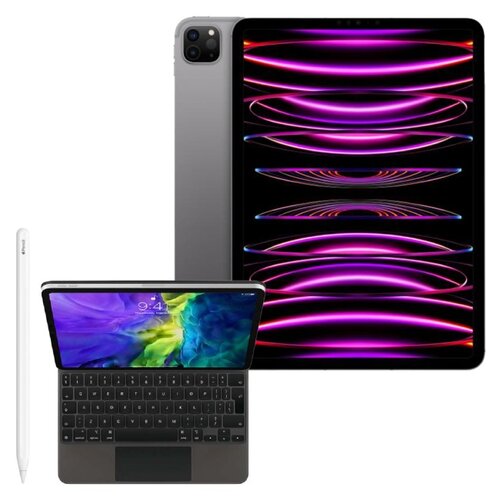 Tablet APPLE iPad Pro 11 4 gen. 1TB 5G Wi-Fi Gwiezdna szarość + Etui na iPad Air / iPad Pro APPLE Magic Keyboard + Rysik APPLE (2. gen) MU8F2ZM/A