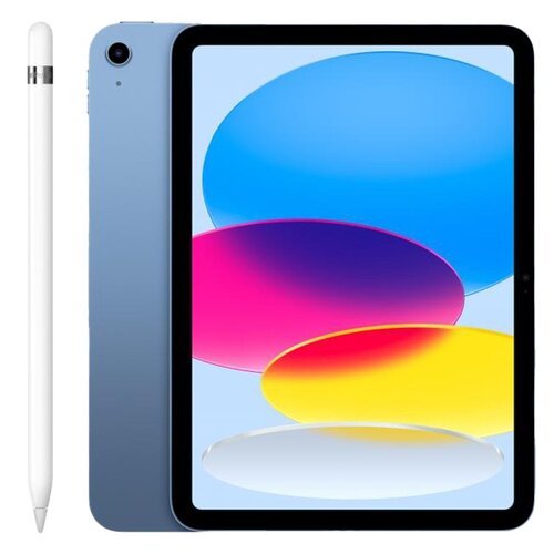 Tablet APPLE iPad 10.9" 10 gen. 256 GB Wi-Fi Niebieski + Rysik APPLE (1. gen) MQLY3ZM/A (z przejściówką Lightning)