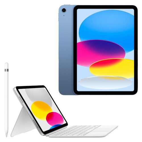 Tablet APPLE iPad 10.9 10 gen. 256 GB Wi-Fi Niebieski + Etui na iPad APPLE Magic Keyboard Folio + Rysik APPLE (1. gen) MQLY3ZM/A