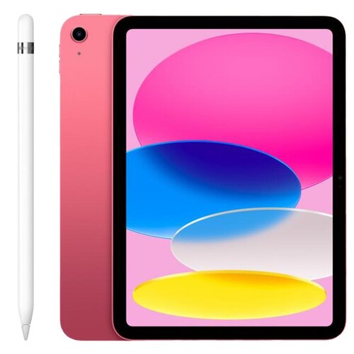 Tablet APPLE iPad 10.9" 10 gen. 256 GB Wi-Fi Różowy + Rysik APPLE (1. gen) MQLY3ZM/A (z przejściówką Lightning)