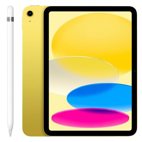 Tablet APPLE iPad 10.9" 10 gen. 256 GB Wi-Fi Żółty + Rysik APPLE (1. gen) MQLY3ZM/A (z przejściówką Lightning)