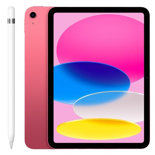 Tablet APPLE iPad 10.9" 10 gen. 64 GB Wi-Fi Różowy + Rysik APPLE (1. gen) MQLY3ZM/A (z przejściówką Lightning)