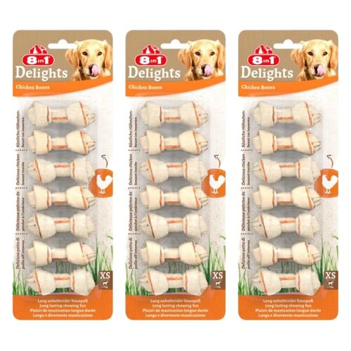 Przysmak dla psa 8IN1 Delights Bones XS (21 szt.)