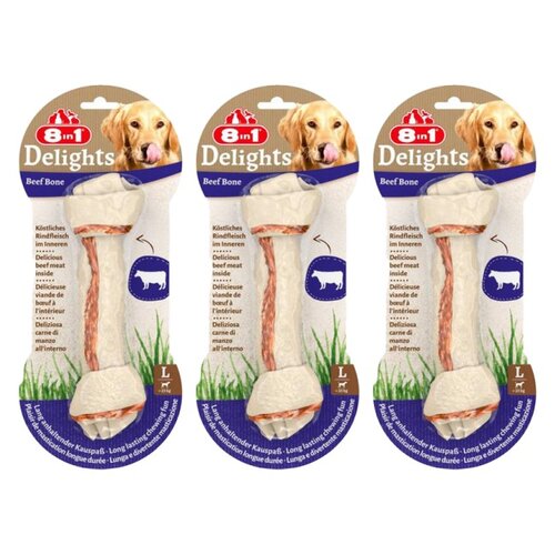 Przysmak dla psa 8IN1 Delights Beef Bone L (3 szt.) 3 x 85 g