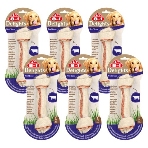 Przysmak dla psa 8IN1 Delights Beef Bone L (6 szt.) 6 x 85 g
