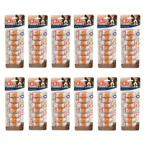 Przysmak dla psa 8IN1 Triple Flavour Bones XS (84 szt.) 12 x 98 g