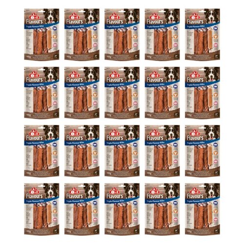 Przysmak dla psa 8IN1 Triple Flavour Ribs 20 x 113 g