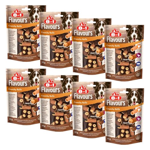 Przysmak dla psa 8IN1 Flavours Crunchy Rolls 8 x 85 g