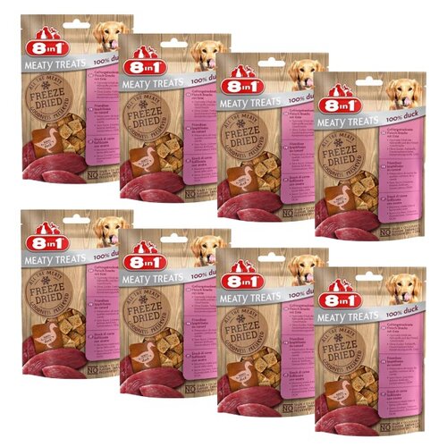 Przysmak dla psa 8IN1 Meaty Treats Freeze Dried Duck 8 x 50 g