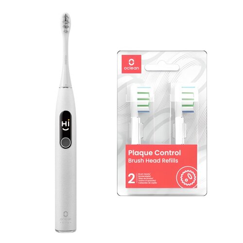 Szczoteczka soniczna OCLEAN X Pro Elite + Etui + Końcówka szczoteczki OCLEAN P1C1 W02 (2 szt.)