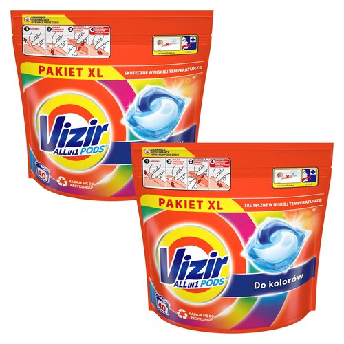 Kapsułki do prania VIZIR All in 1 Pods Color 80 szt.