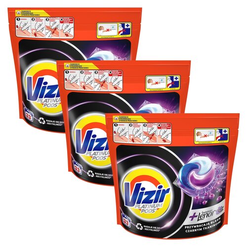 Kapsułki do prania VIZIR Platinum Pods Świeżość Lenor 99 szt.