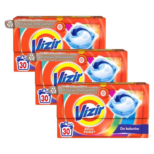 Kapsułki do prania VIZIR All in 1 Pods Color - 90 szt.