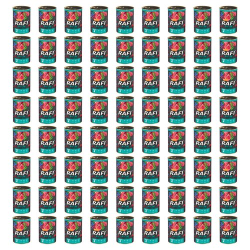 Karma dla psa RAFI Junior z jagnięciną, żurawiną i borówką 72 x 400 g