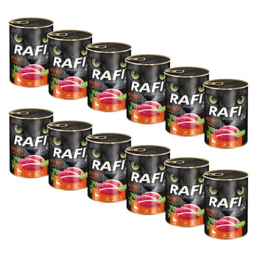 Karma dla kota RAFI Kaczka 12 x 400 g