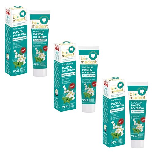 Pasta do zębów BIO MADENT Jaśmin + Mięta 100 ml 3 szt.