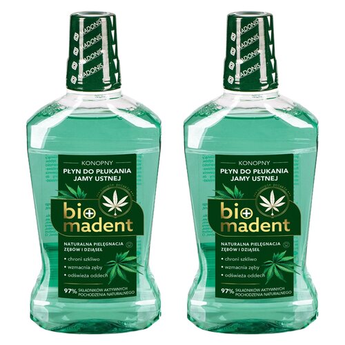 Płyn do płukania jamy ustnej BIO MADENT Konopny 2 x 500 ml