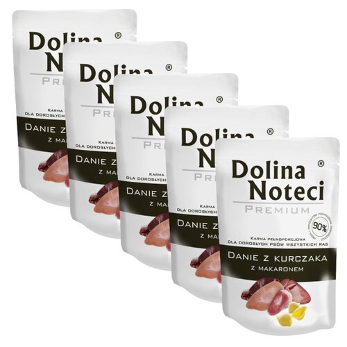 Karma dla psa DOLINA NOTECI Premium Danie z kurczaka z makaronem 5 x 100 g
