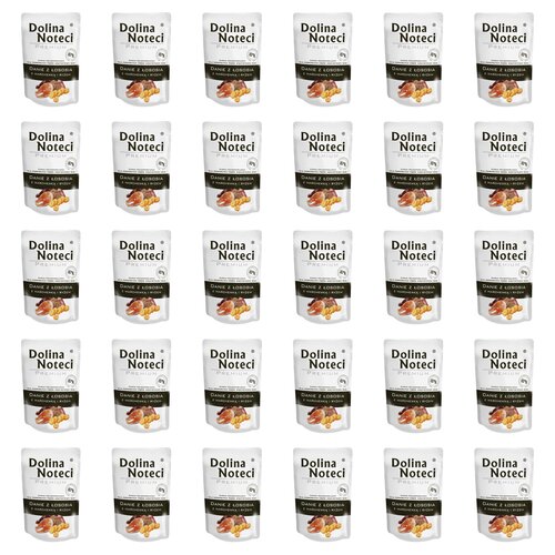 Karma dla psa DOLINA NOTECI Premium Danie z łososia z marchewką i ryżem 30 x 100 g