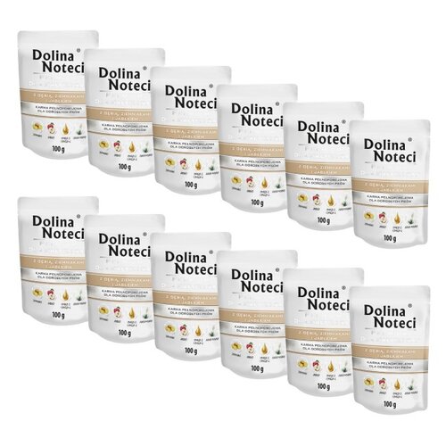Karma dla psa DOLINA NOTECI Premium z gęsią, ziemniakami i jabłkiem 12 x 100 g