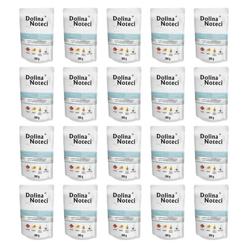 Karma dla psa DOLINA NOTECI Premium z cielęciną, pomidorami i makaronem 20 x 100 g