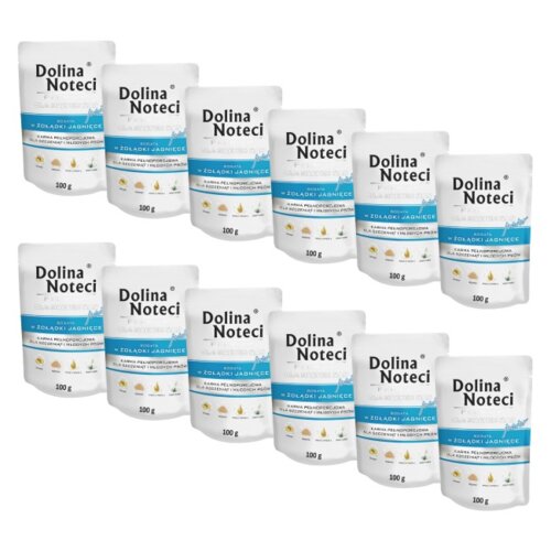 Karma dla psa DOLINA NOTECI Premium Junior Żołądki jagnięce 12 x 100 g