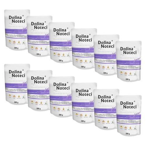 Karma dla psa DOLINA NOTECI Premium Wątróbka z królika z ozorami jelenia 12 x 100 g