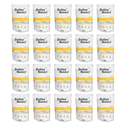 Karma dla psa DOLINA NOTECI Premium Junior bogata w żołądki z kurczaka z wątróbką cielęcą  20 x 100 g
