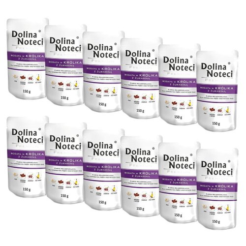 Karma dla psa DOLINA NOTECI Premium Królik z żurawiną 12 x 150 g