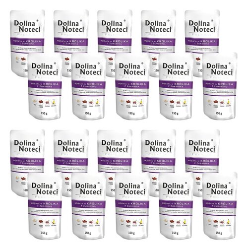 Karma dla psa DOLINA NOTECI Premium bogata w królika z żurawiną  20 x 150 g