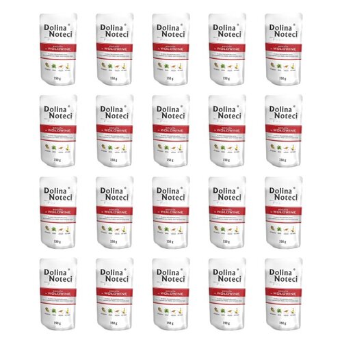 Karma dla psa DOLINA NOTECI Premium bogata w wołowinę 20 x 150 g