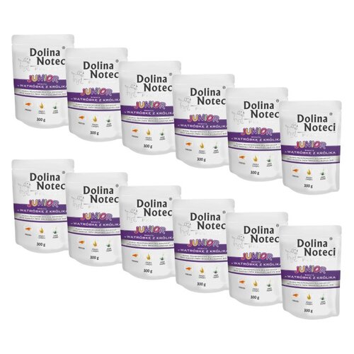 Karma dla psa DOLINA NOTECI Premium Junior Wątróbka z królika 12 x 300 g
