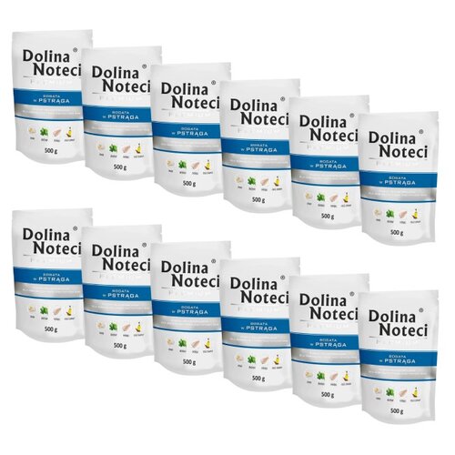 Karma dla psa DOLINA NOTECI Premium Pstrąg 12 x 500 g
