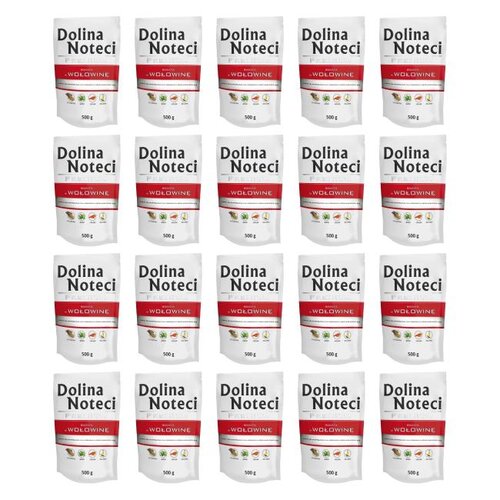 Karma dla psa DOLINA NOTECI Premium bogata w wołowinę 20 x 500 g