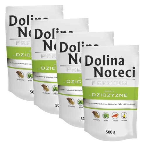 Karma dla psa DOLINA NOTECI Premium Dziczyzna 4 x 500 g