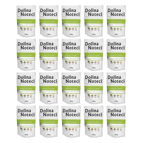 Karma dla psa DOLINA NOTECI Premium bogata w dziczyznę 20 x 500 g